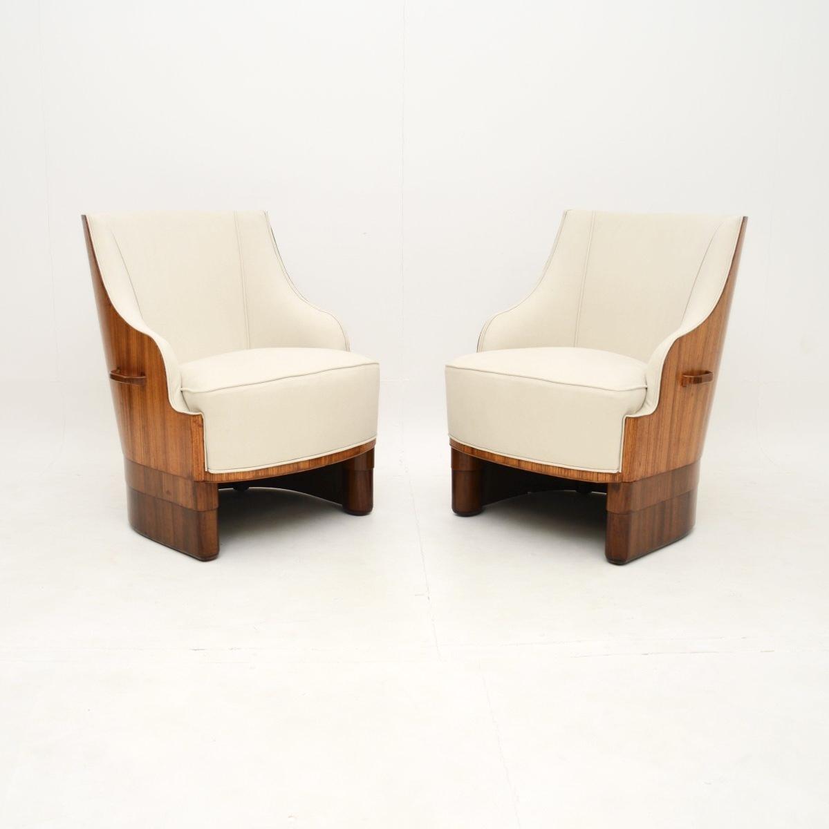 Pair of Art Deco Shell Back Armchairs (1 of 11) Pair of Art Deco Shell Back Armchairs (1 of 11)