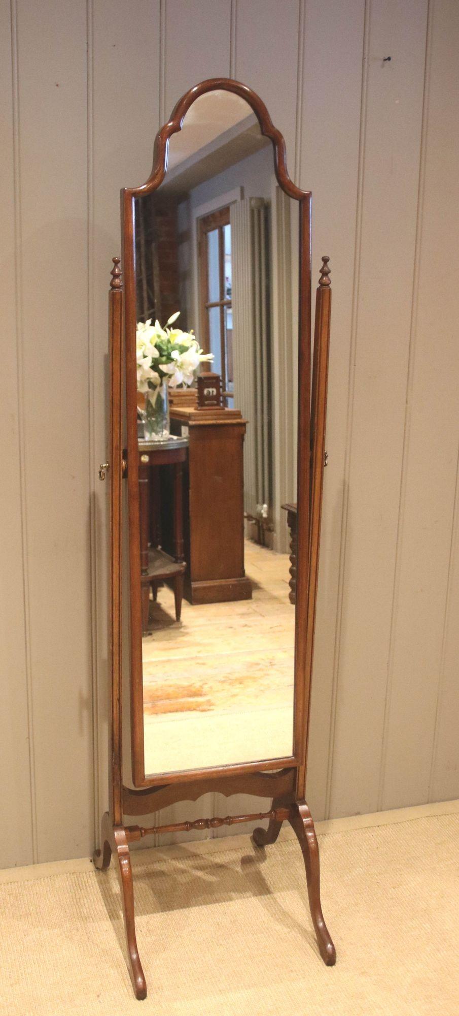 Queen Anne Style Mahogany Cheval Mirror (1 of 11) Queen Anne Style Mahogany Cheval Mirror (1 of 11)