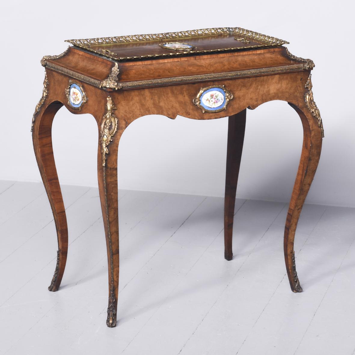 Rare Free-standing Sevres-type Plaque Decorated French Jardinière Stand (1 of 11)