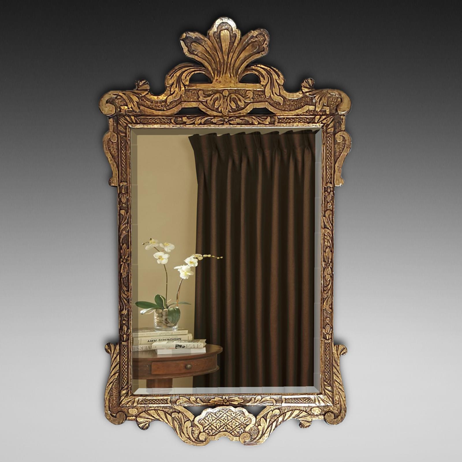Mid 19th Century Giltwood Mirror by Robert Strahan - Dublin (1 of 9)
