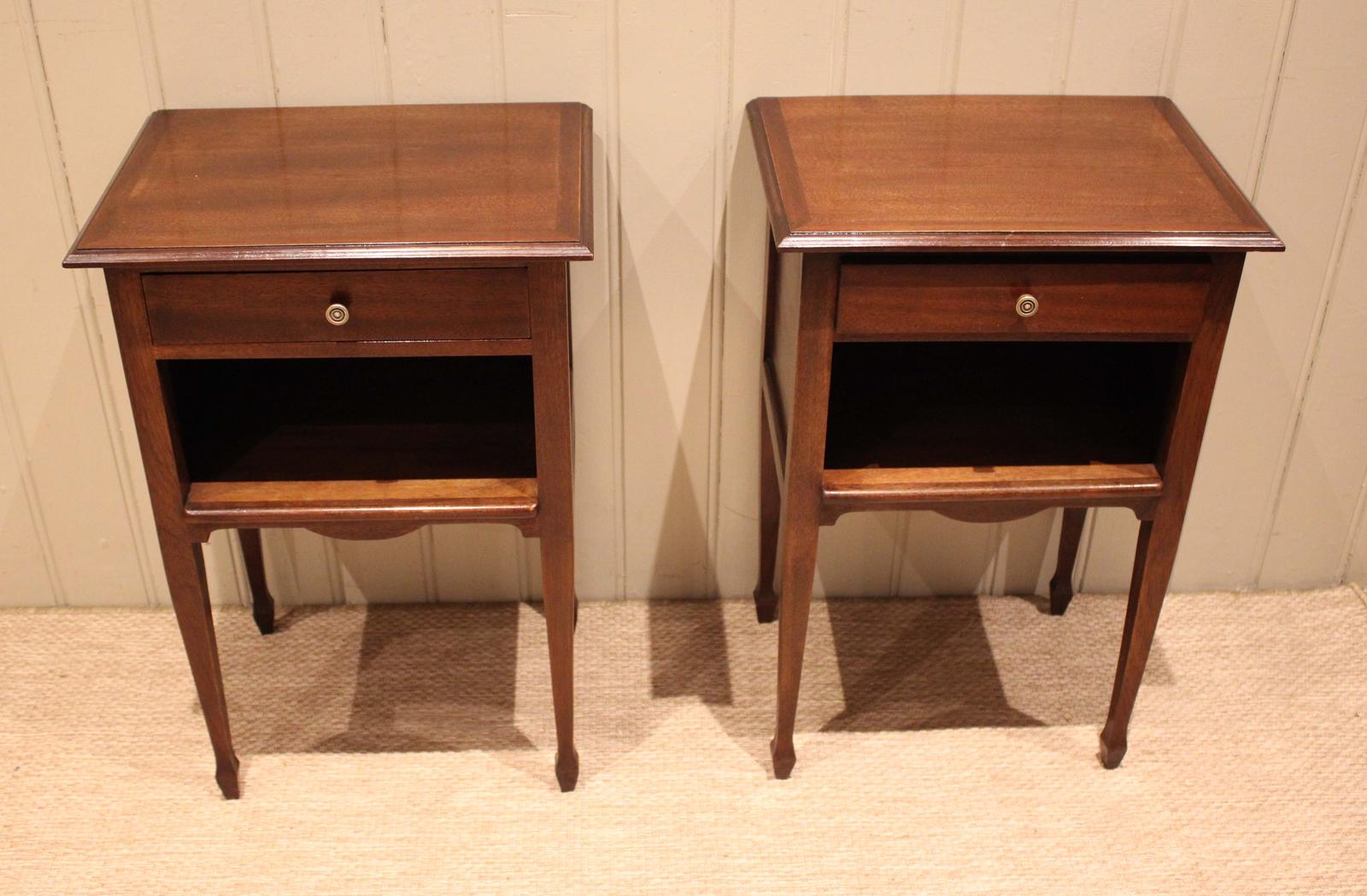 Pair Of French Mahogany Bedside Tables (1 of 11) Pair Of French Mahogany Bedside Tables (1 of 11)