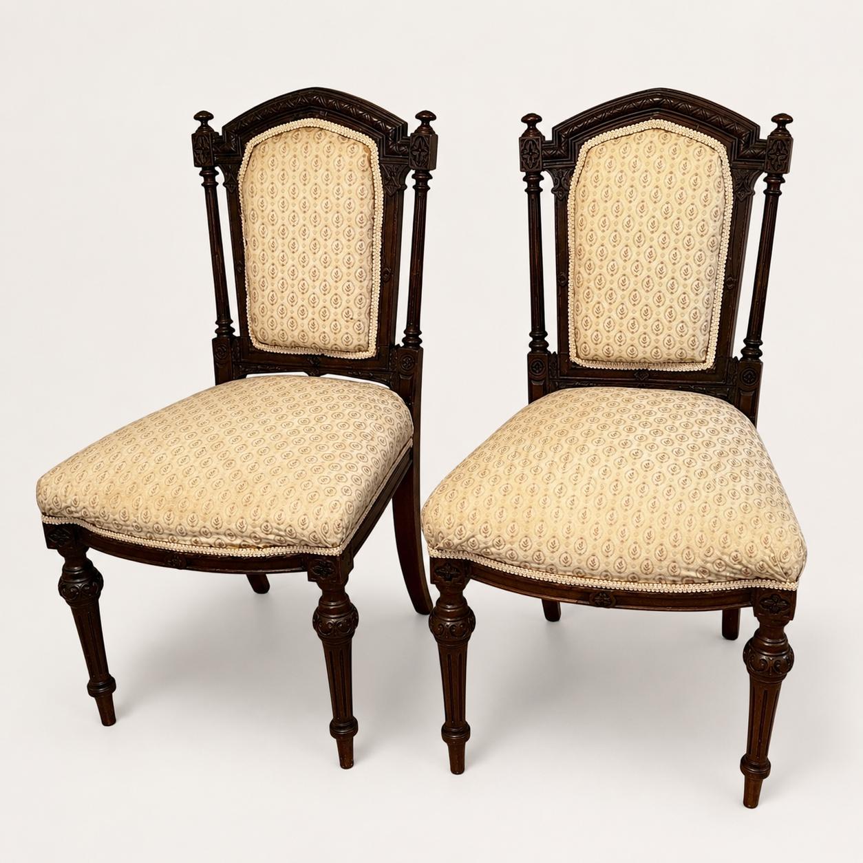 Pair of Antique Louis XVI Style Mahogany Dining Chairs (1 of 12) Pair of Antique Louis XVI Style Mahogany Dining Chairs (1 of 12)