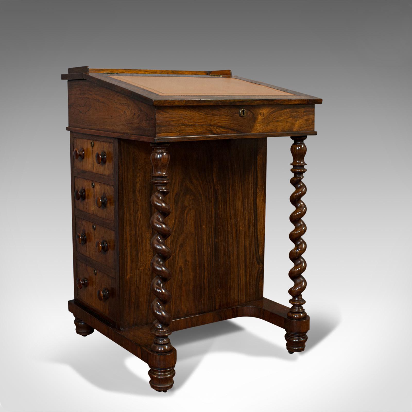Antique Davenport, English, Rosewood, Satinwood, Writing Desk, Victorian, C.1880 (1 of 8) Antique Davenport, English, Rosewood, Satinwood, Writing Desk, Victorian, C.1880 (1 of 8)