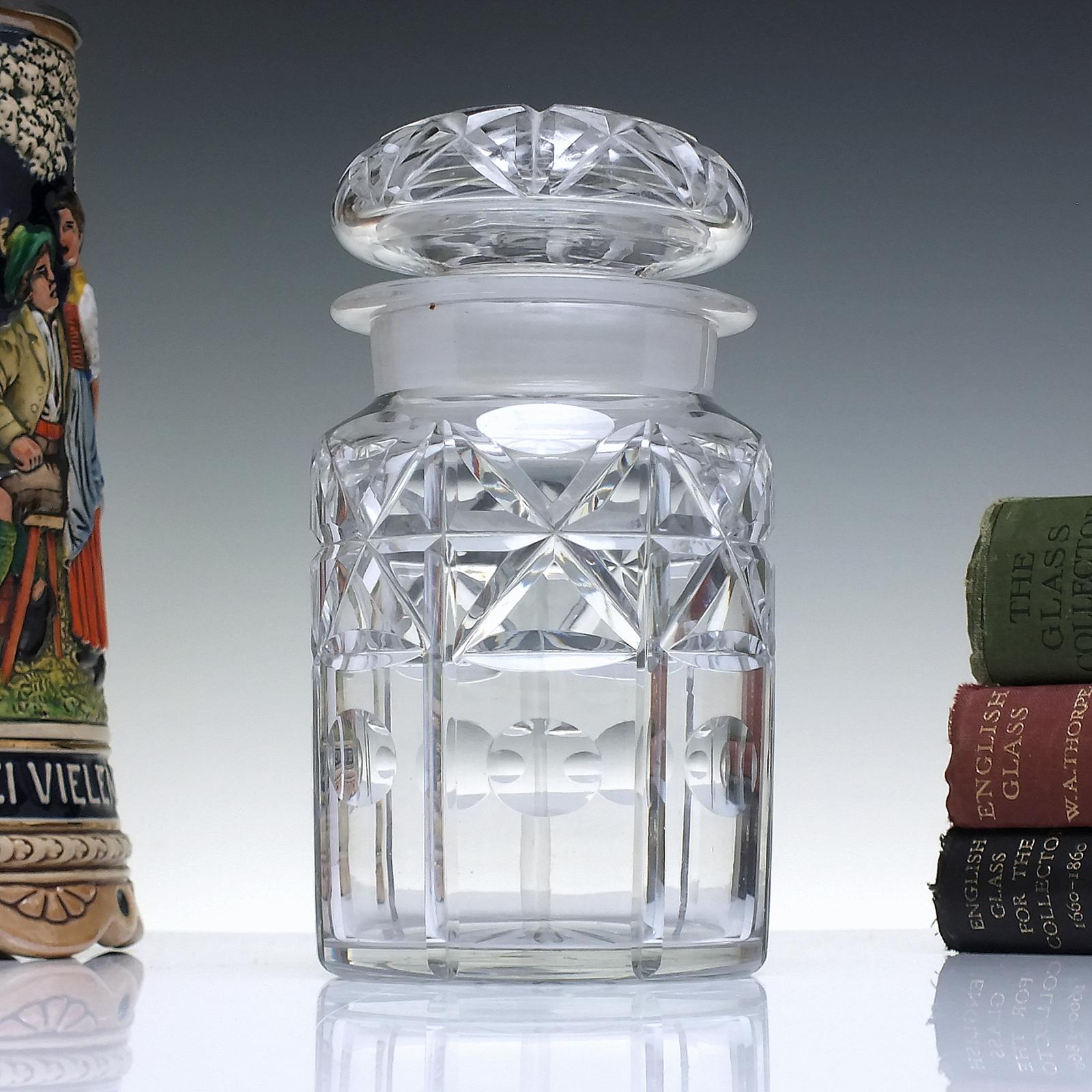 Large Victorian Glass Pickle Jar c.1880 (1 of 6)