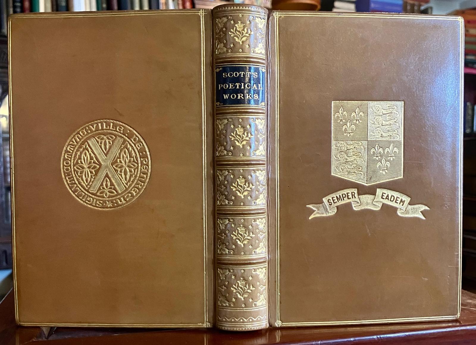 1884 Poetical Works of Sir Walter Scott Fine Full Bickers Leather Binding (1 of 4) 1884 Poetical Works of Sir Walter Scott Fine Full Bickers Leather Binding (1 of 4)