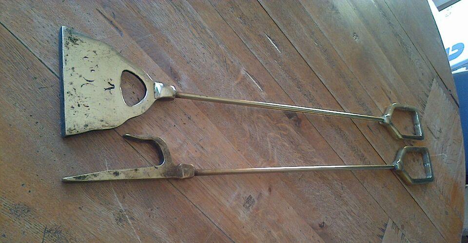 Fire Irons - Solid Brass George III (1 of 4)