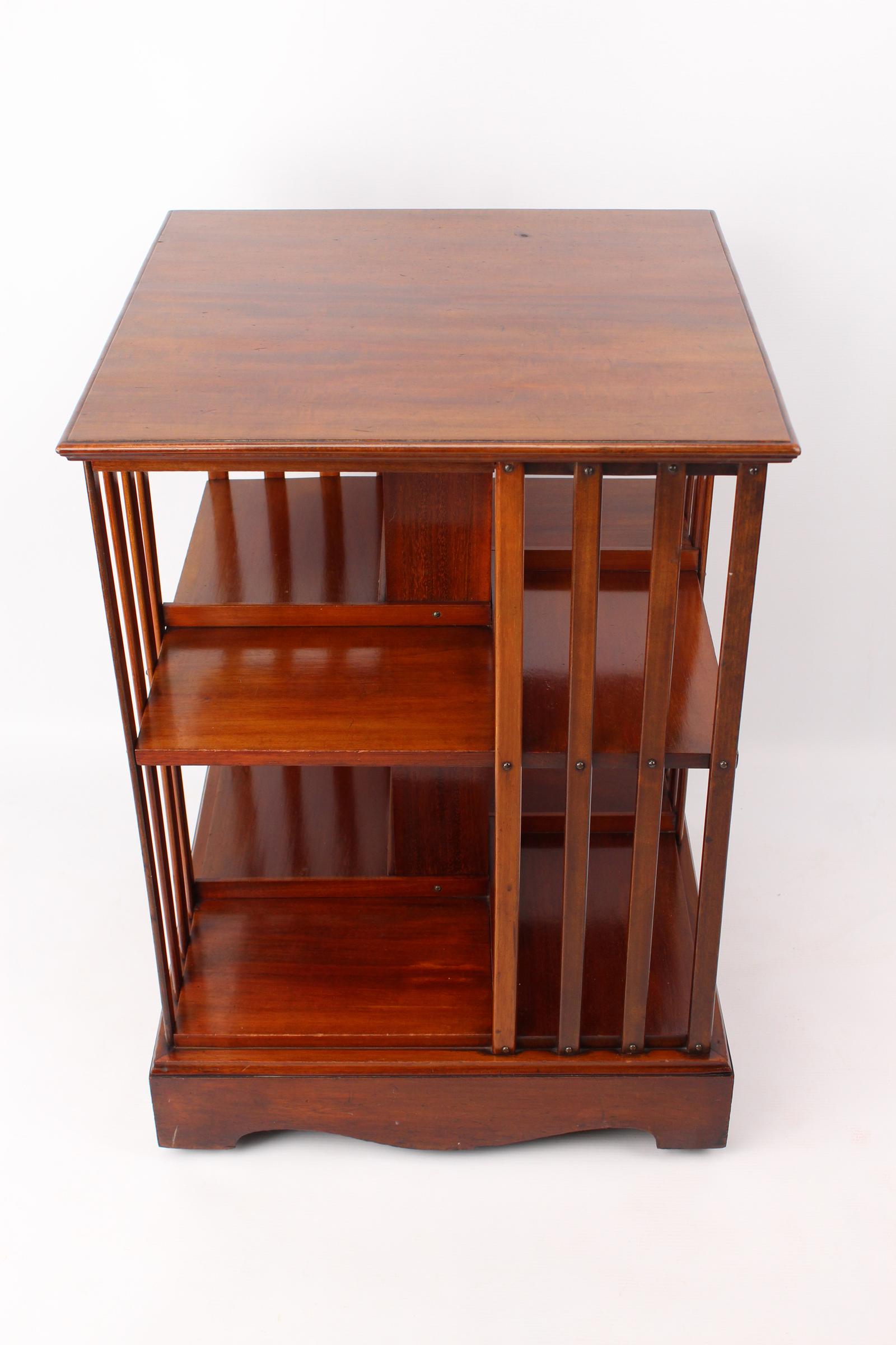 Small Sized Edwardian Mahogany Revolving Bookcase (1 of 13)