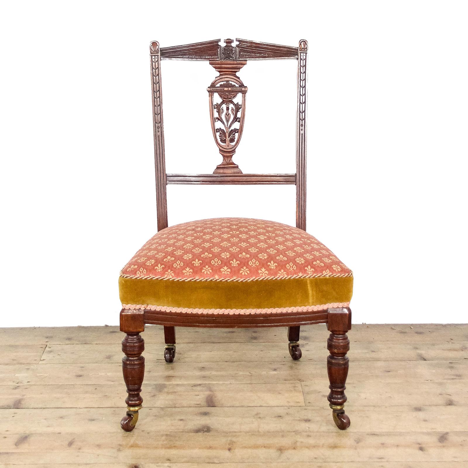 Antique Victorian Upholstered Bedroom Chair (1 of 7) Antique Victorian Upholstered Bedroom Chair (1 of 7)