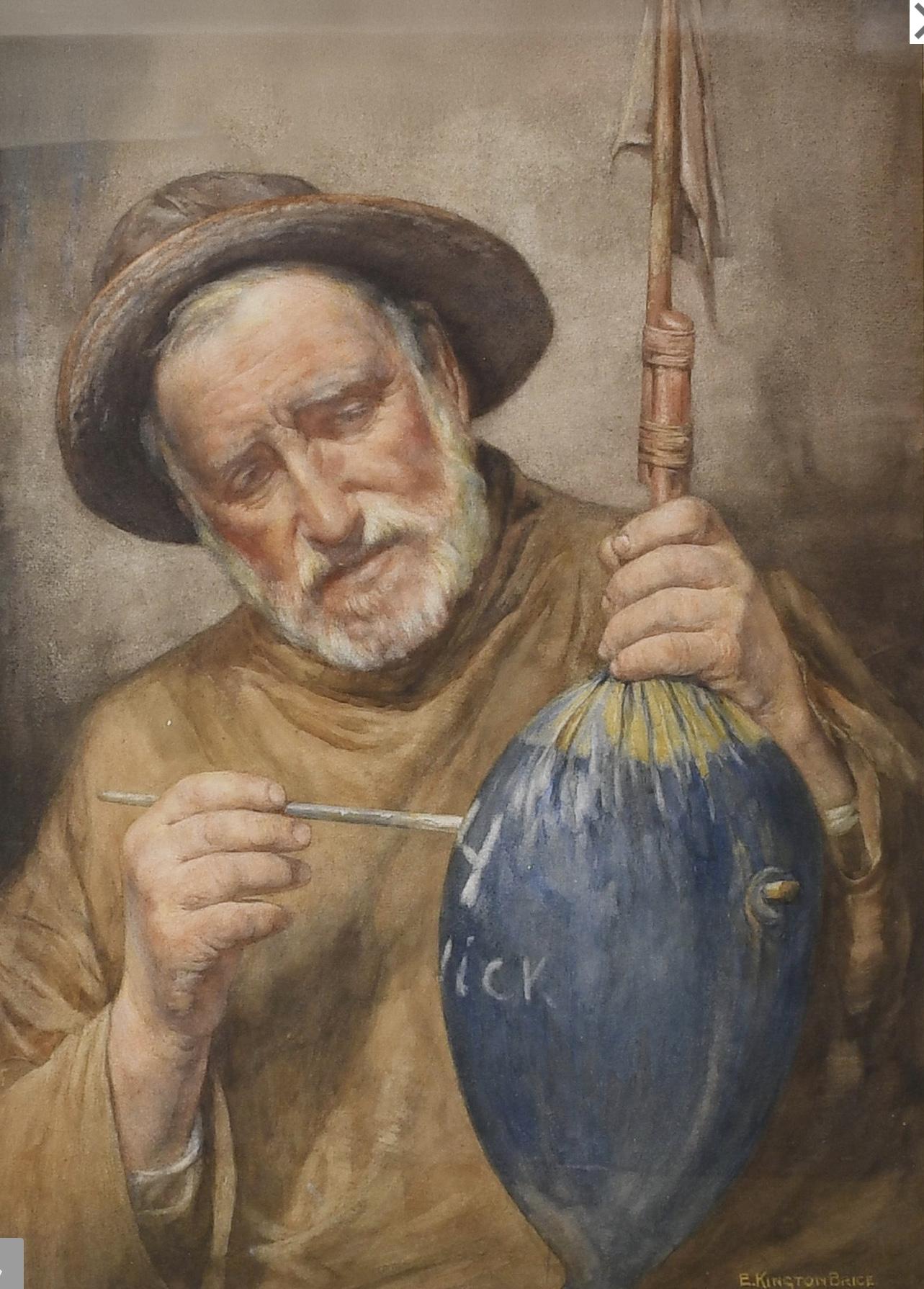 Edward Kington Brice Watercolour OF Runswick Bay Interest’ His Mark’ (1 of 3) Edward Kington Brice Watercolour OF Runswick Bay Interest’ His Mark’ (1 of 3)