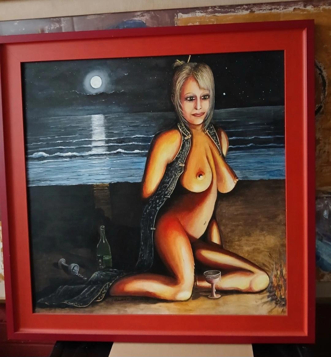 Modernist Nude Erotic  Oil Framed (1 of 3)
