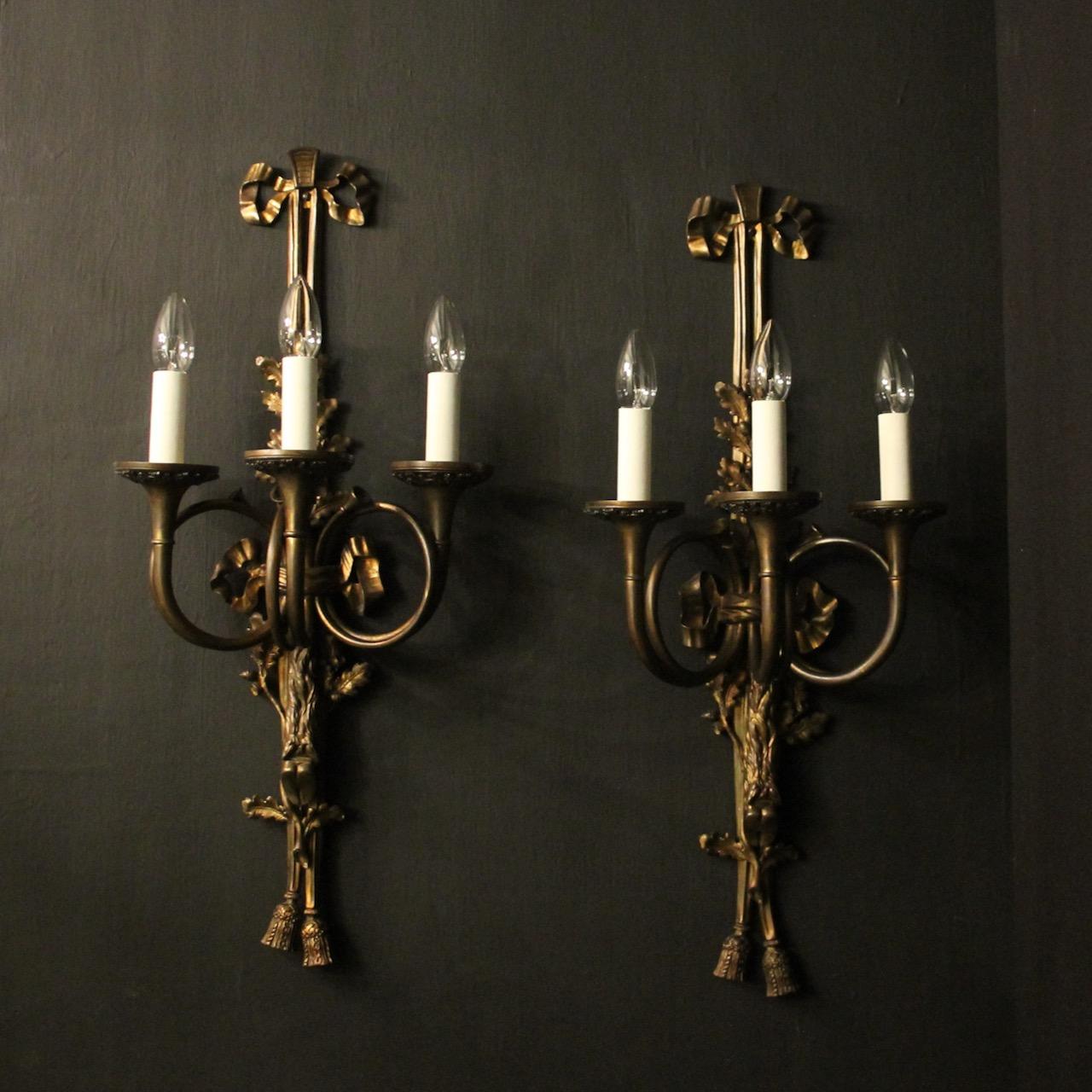 French Pair Of Maison Baques Wall Lights (1 of 10)