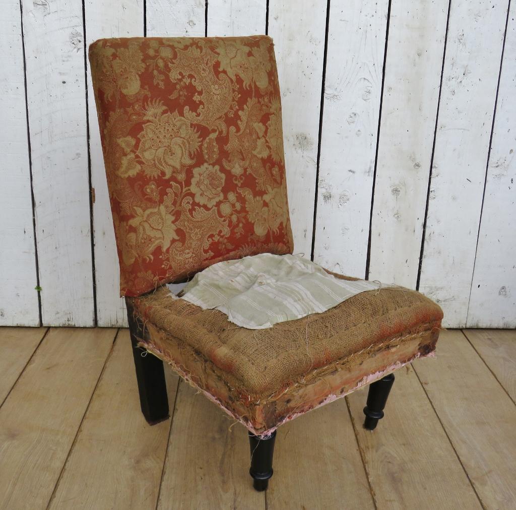 Antique French Boudior Napoleon III Slipper Chair (1 of 7)