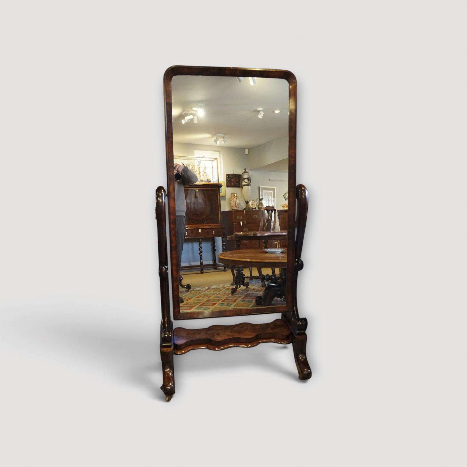 Victorian Mahogany Cheval Mirror with Brass Candle Sconces (1 of 10) Victorian Mahogany Cheval Mirror with Brass Candle Sconces (1 of 10)