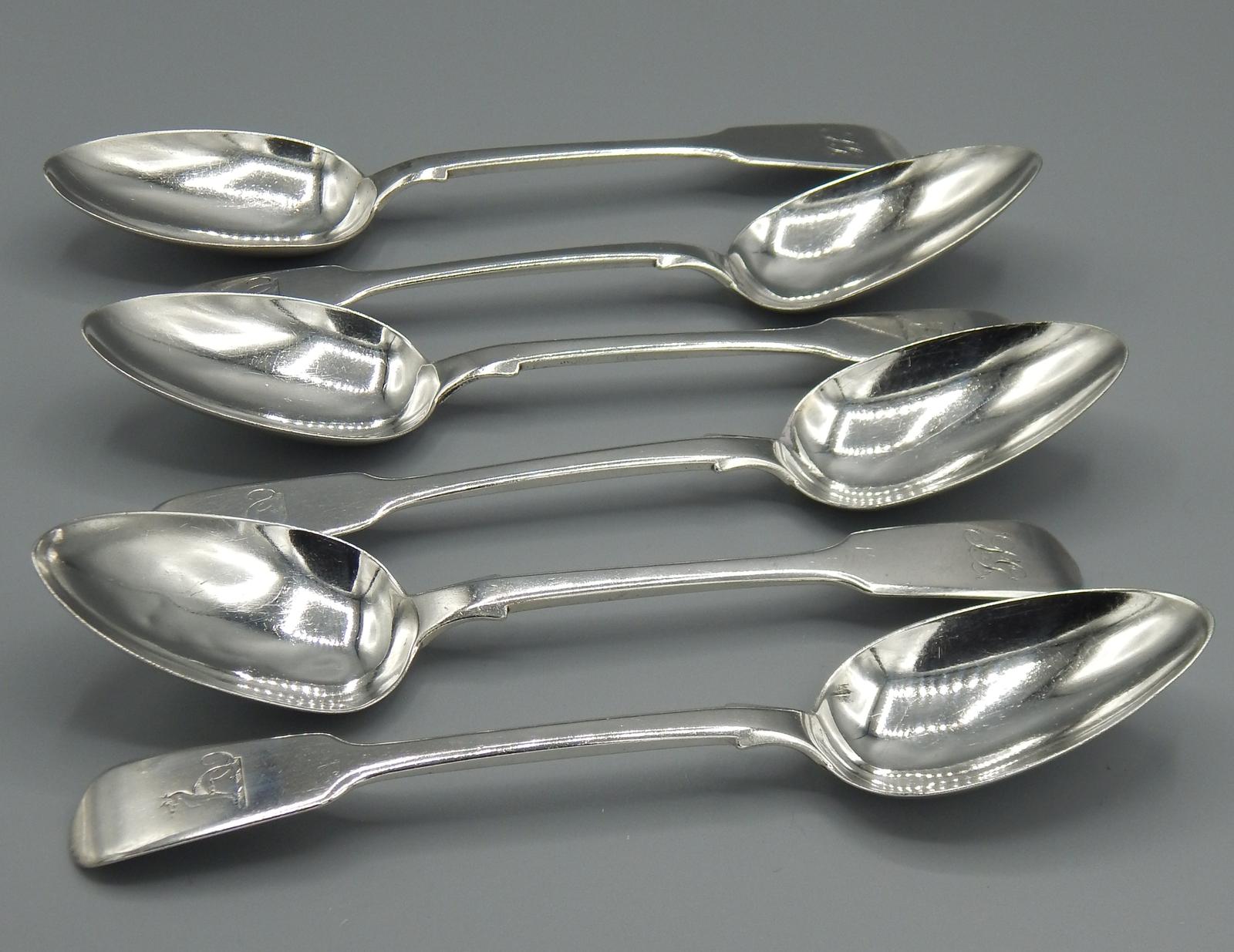 Set of Six Victorian Dessert Spoons London 1837 (1 of 9) Set of Six Victorian Dessert Spoons London 1837 (1 of 9)