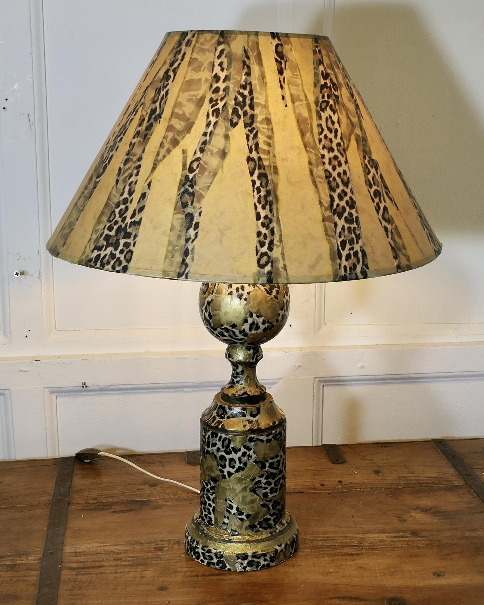 Stunning French Leopard Print Table Lamp (1 of 15)
