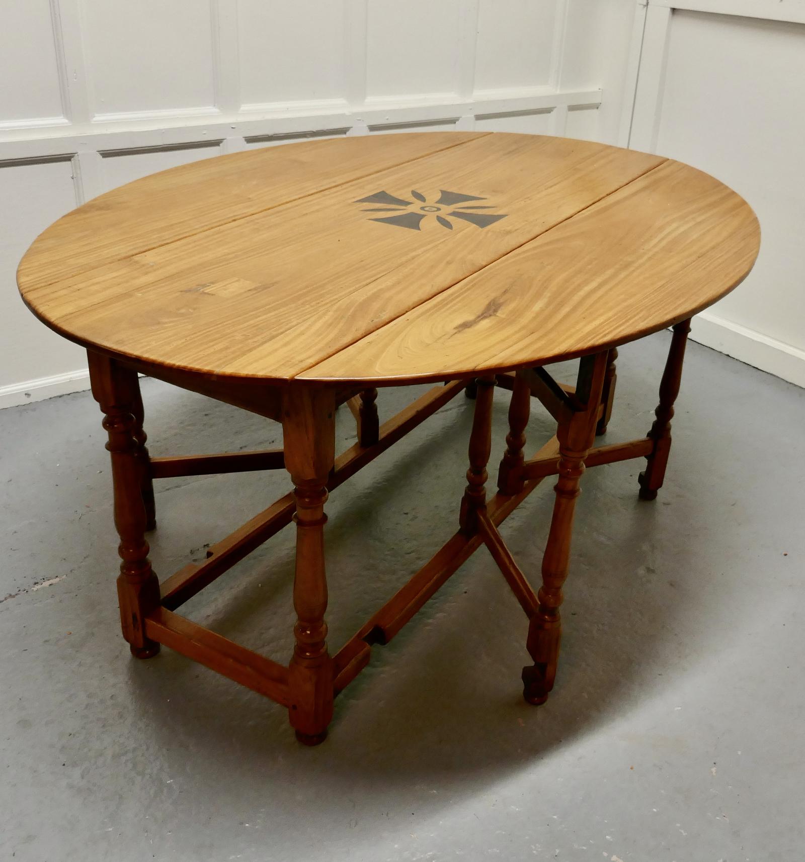 Large French Gateleg Dining Table (1 of 15)