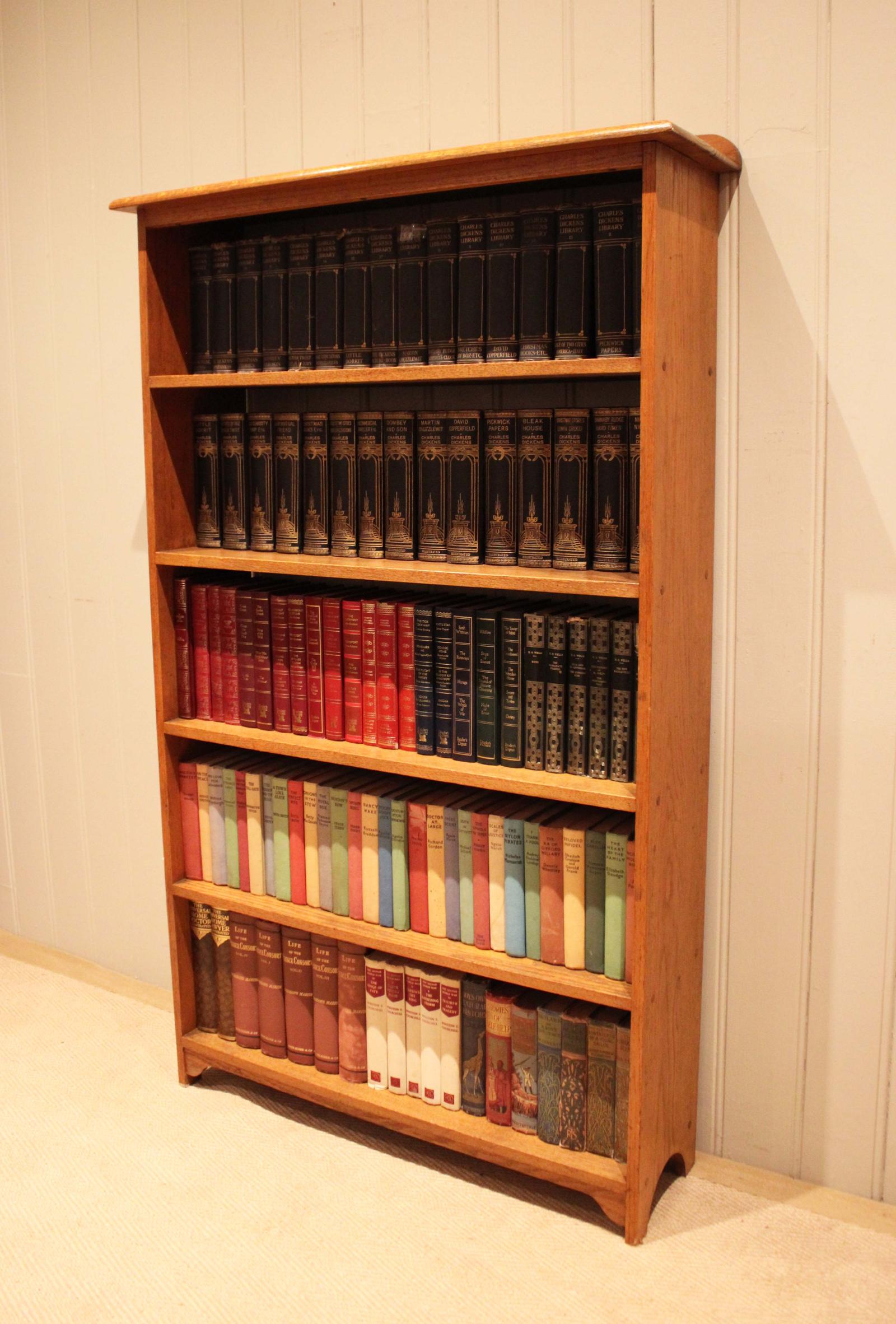 Tall Oak Open Bookcase (1 of 12) Tall Oak Open Bookcase (1 of 12)