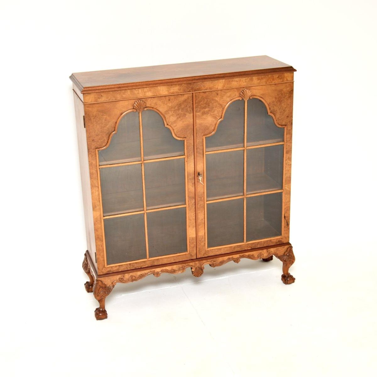 Antique Burr Walnut Bookcase (1 of 10) Antique Burr Walnut Bookcase (1 of 10)