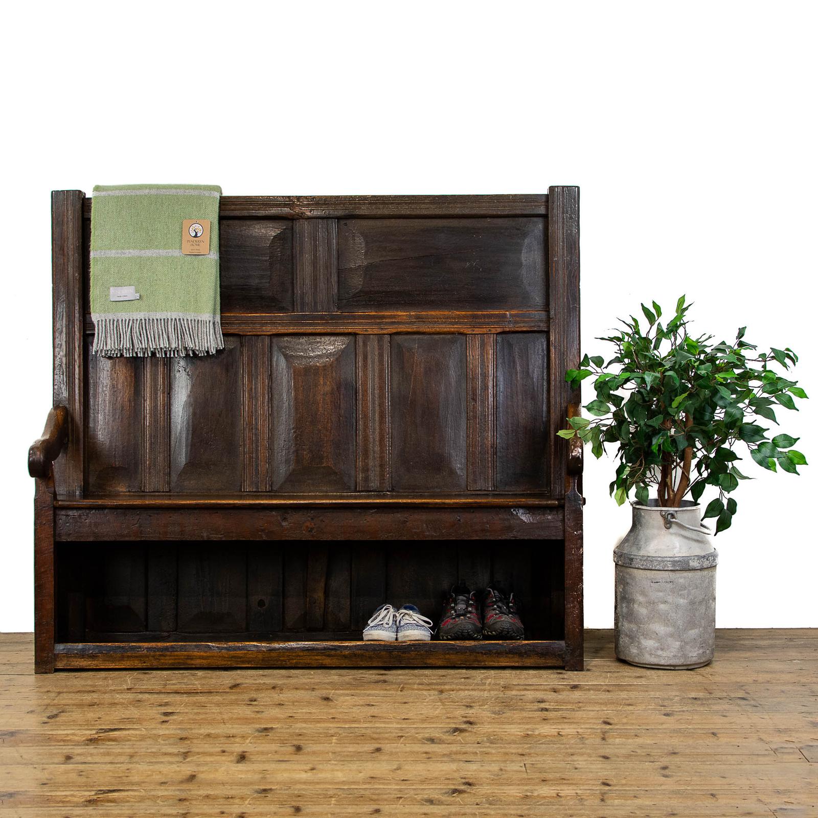 18th Century Antique Oak Settle (1 of 13) 18th Century Antique Oak Settle (1 of 13)
