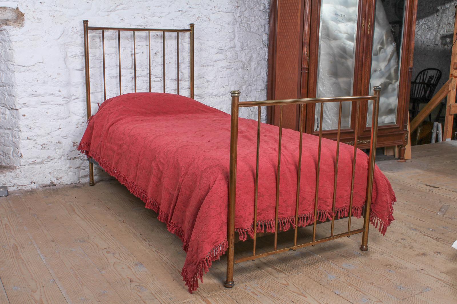 Very Nice All Brass Single Bed (1 of 7)