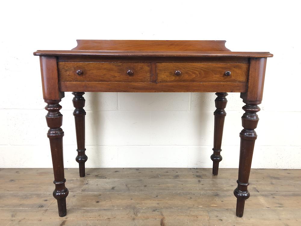 Antique Victorian Mahogany Two Drawer Side Table (1 of 15) Antique Victorian Mahogany Two Drawer Side Table (1 of 15)