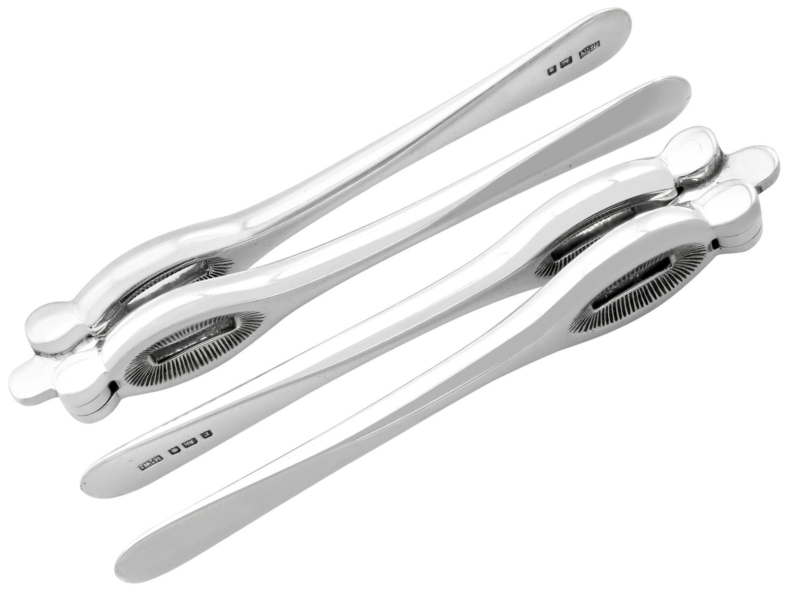 Antique George V Sterling Silver Nut Crackers (1 of 11)