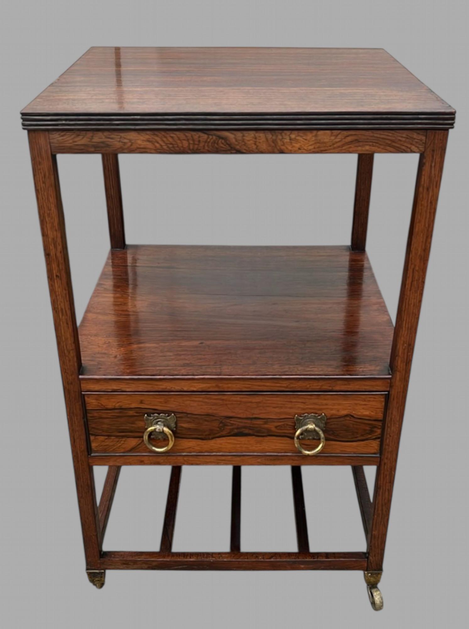 A Regency Rosewood Whatnot/side Table (1 of 7)
