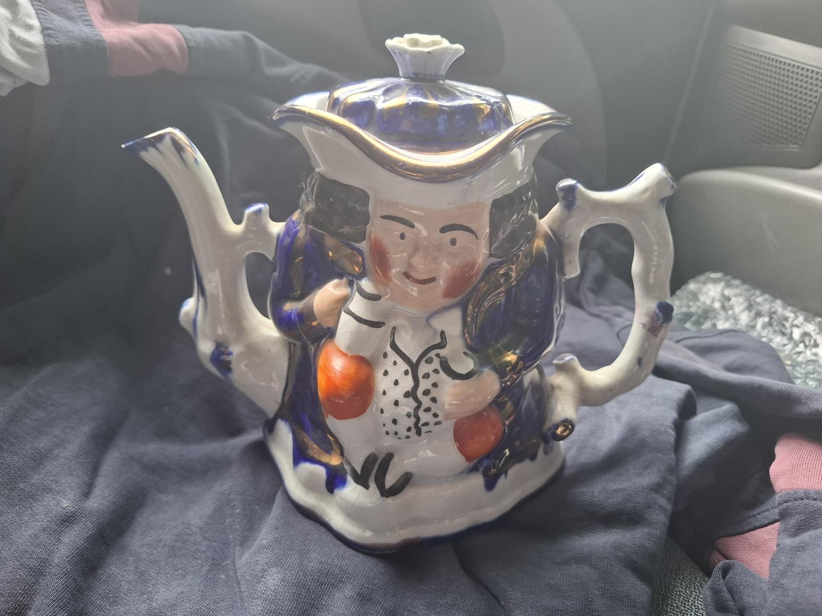 Late 19th Century Staffordshire Allerton Style Toby Teapot (1 of 6)
