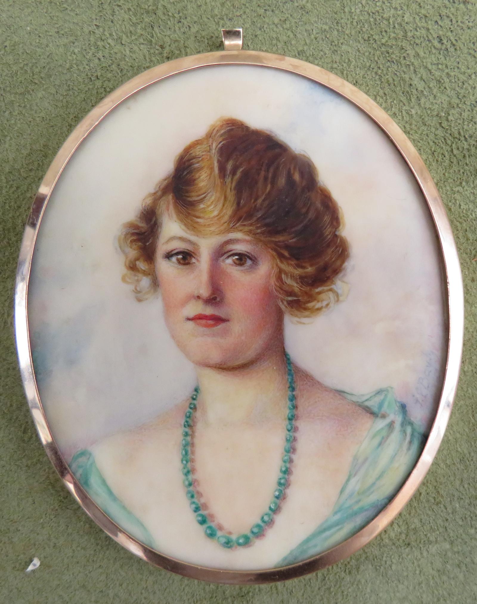 Hand Painted Miniature Portrait 1890 / 1910 (1 of 2)