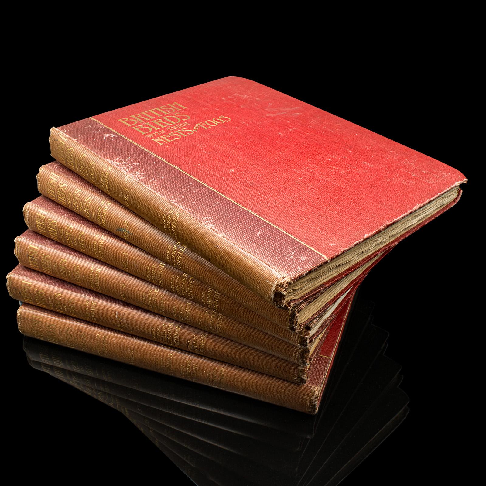 6 Vols British Birds & Their Nests, Butler, Avian Reference Book, Victorian (1 of 12)