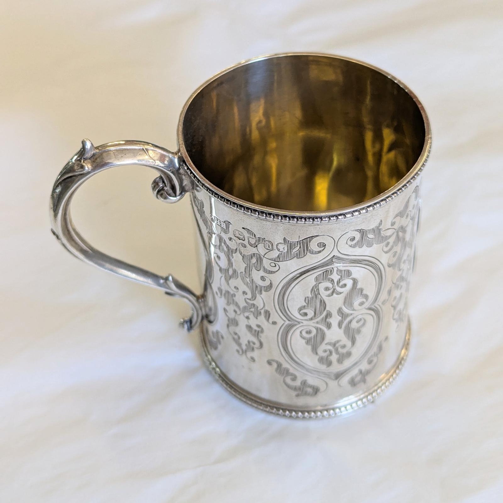 Victorian Sterling Silver Christening Mug London 1859 (1 of 7)