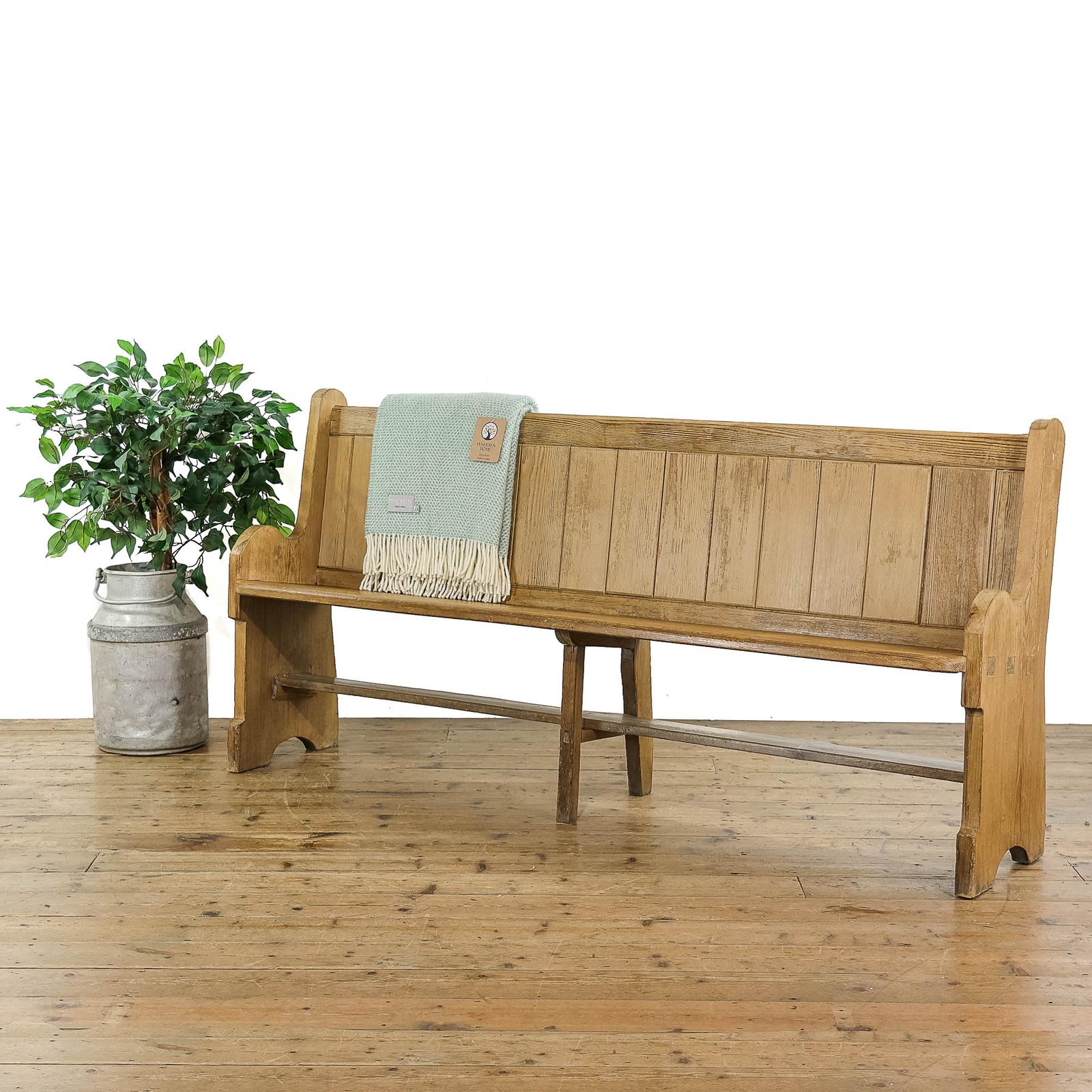 Antique Pitch Pine Church Pew (1 of 7) Antique Pitch Pine Church Pew (1 of 7)