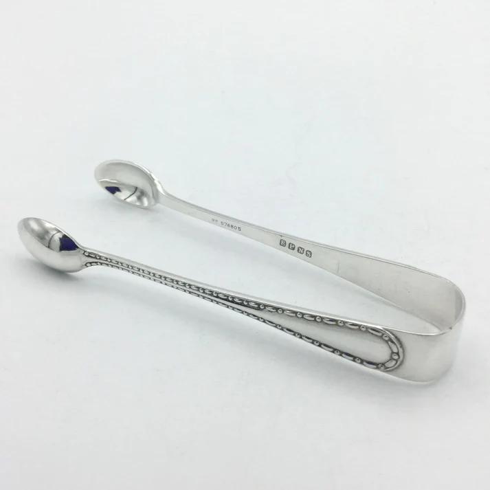 Antique 1911 Silver Plated Sugar Tongs (1 of 7)