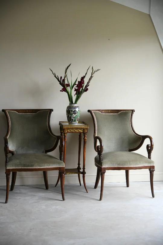 Pair of Regency Style Armchairs (1 of 12) Pair of Regency Style Armchairs (1 of 12)