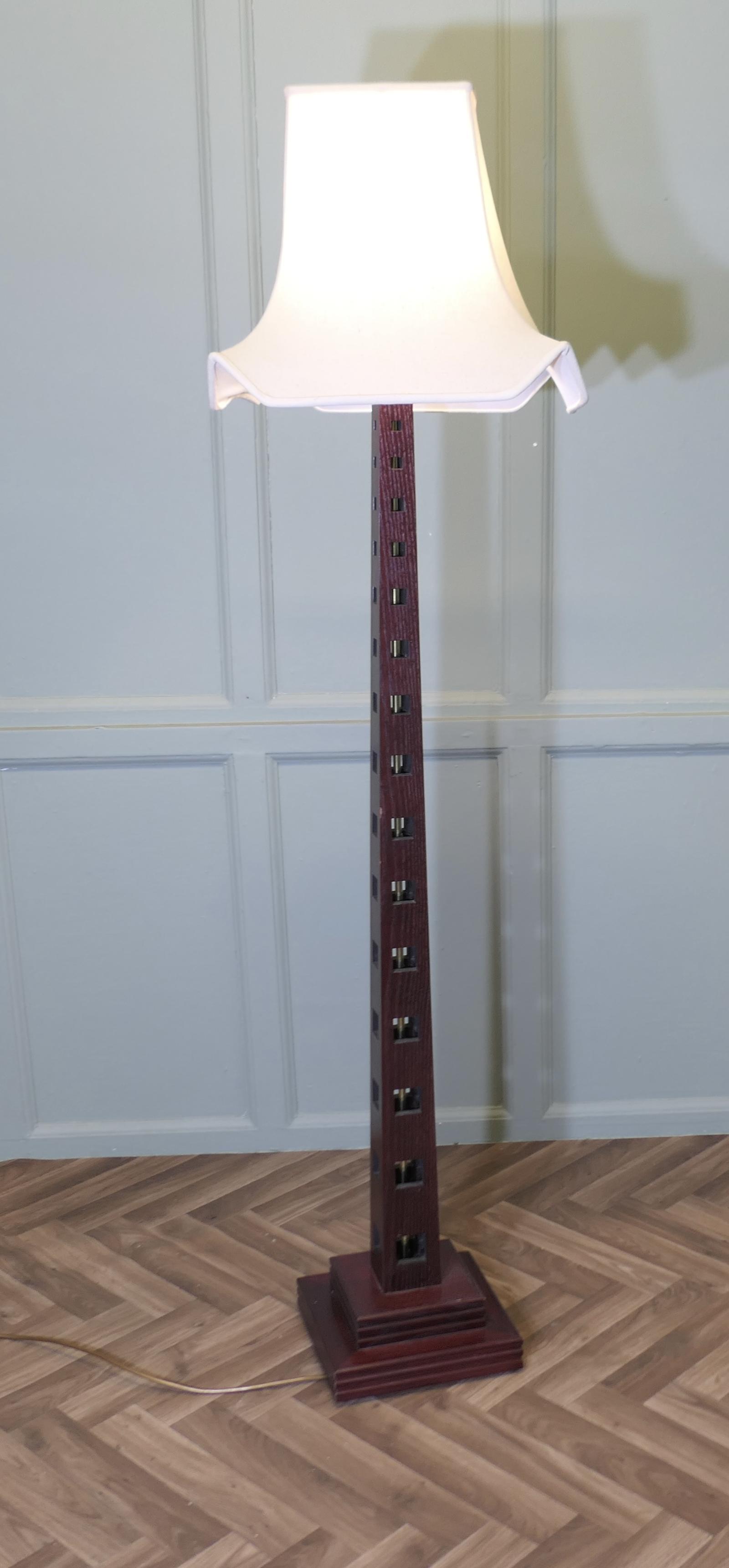 Mid Century Style Teak Standard or Floor Lamp (1 of 6)