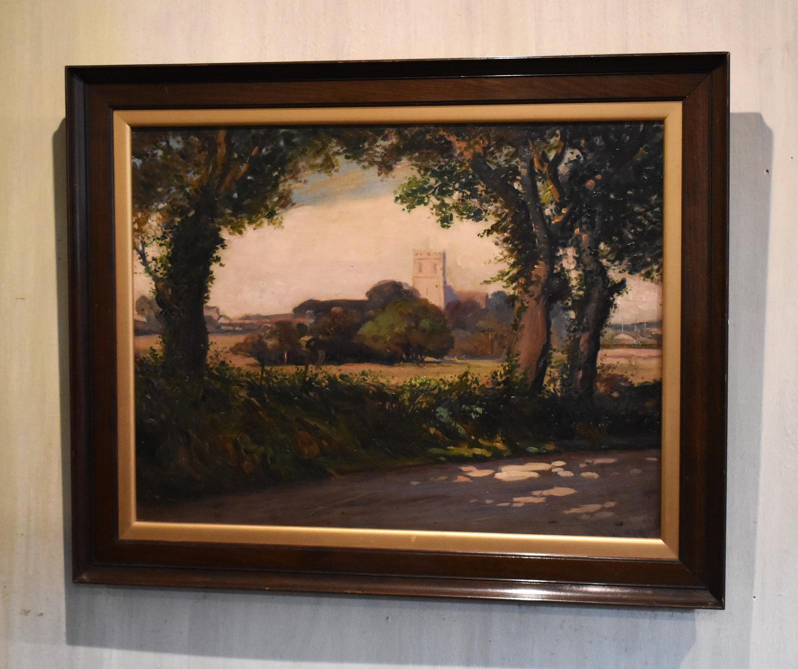 Oil Painting of Christchurch by Ernest Ellis Clarke (1 of 5) Oil Painting of Christchurch by Ernest Ellis Clarke (1 of 5)