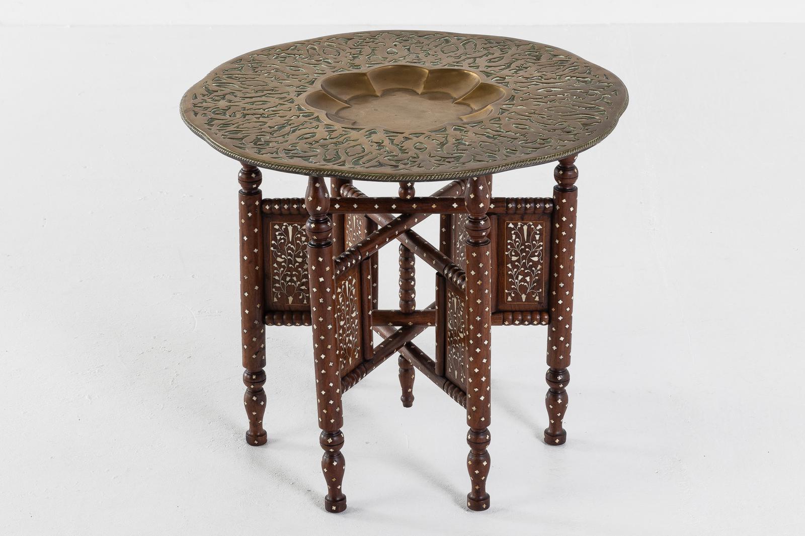 Moroccan Brass Tray Table (1 of 6) Moroccan Brass Tray Table (1 of 6)