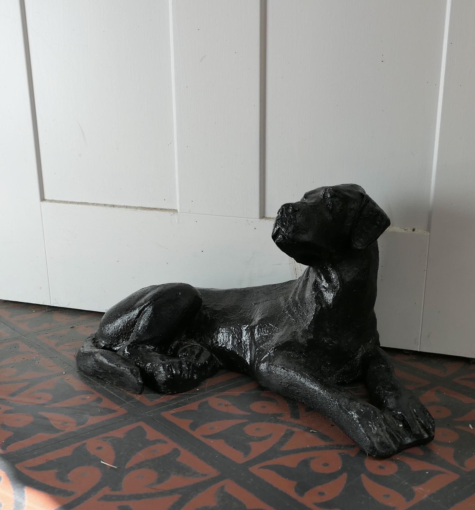 Black Labrador Puppy Door Stop (1 of 10)
