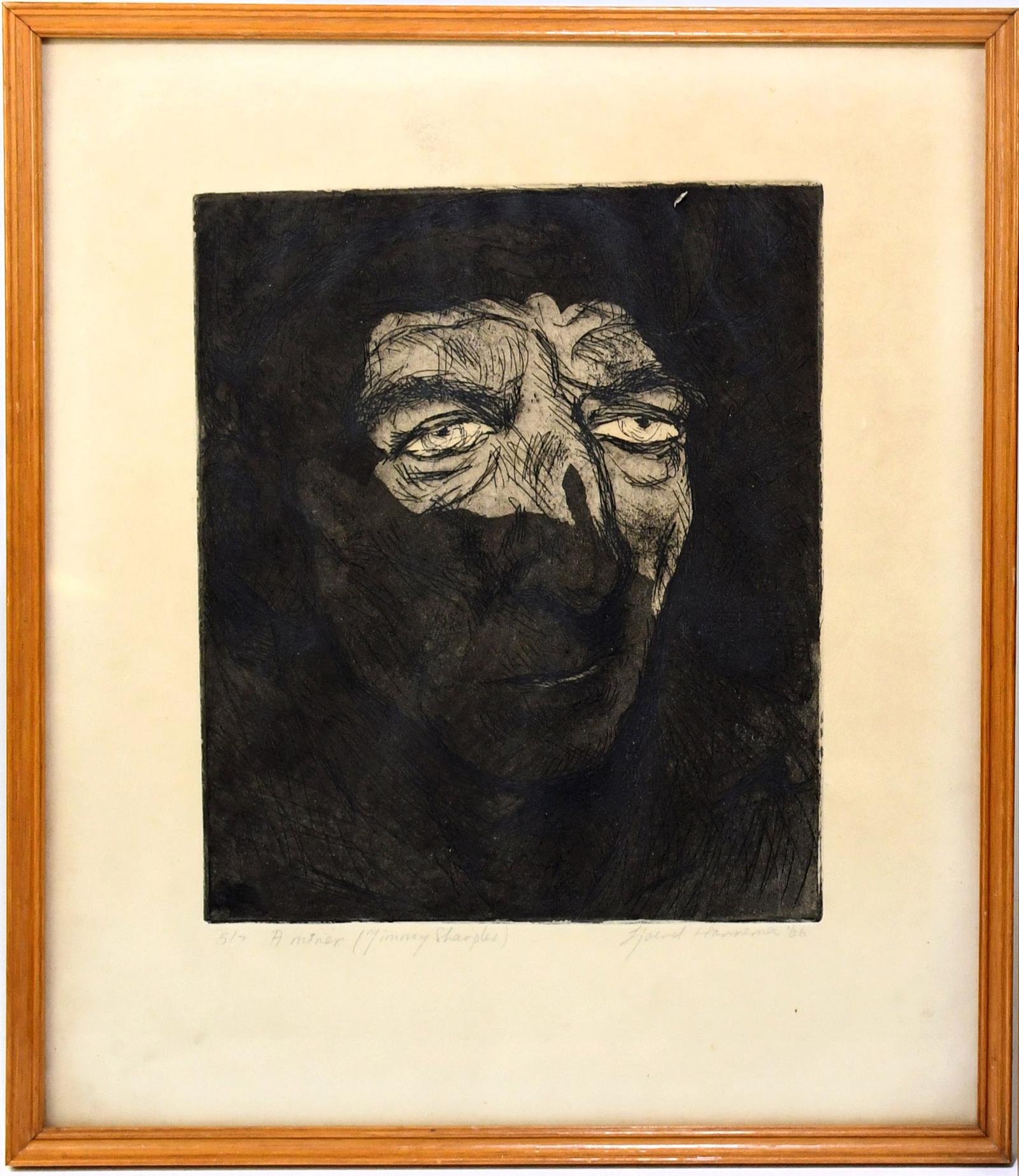 Sjoerd Hannema - Signed Etching - A Minor (Jimmy Sharples) (1 of 6)