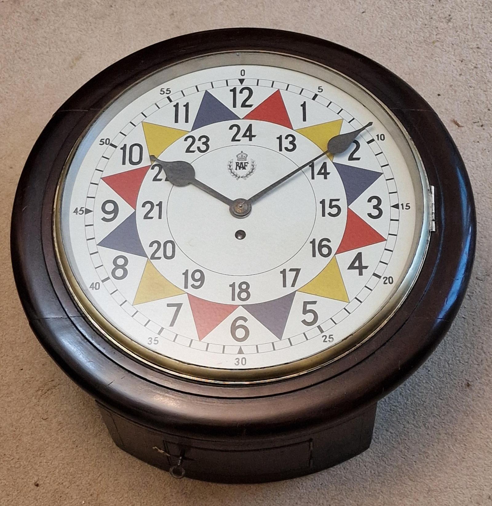 1943 R.A.F WW2 Sector Wall Clock (1 of 8) 1943 R.A.F WW2 Sector Wall Clock (1 of 8)