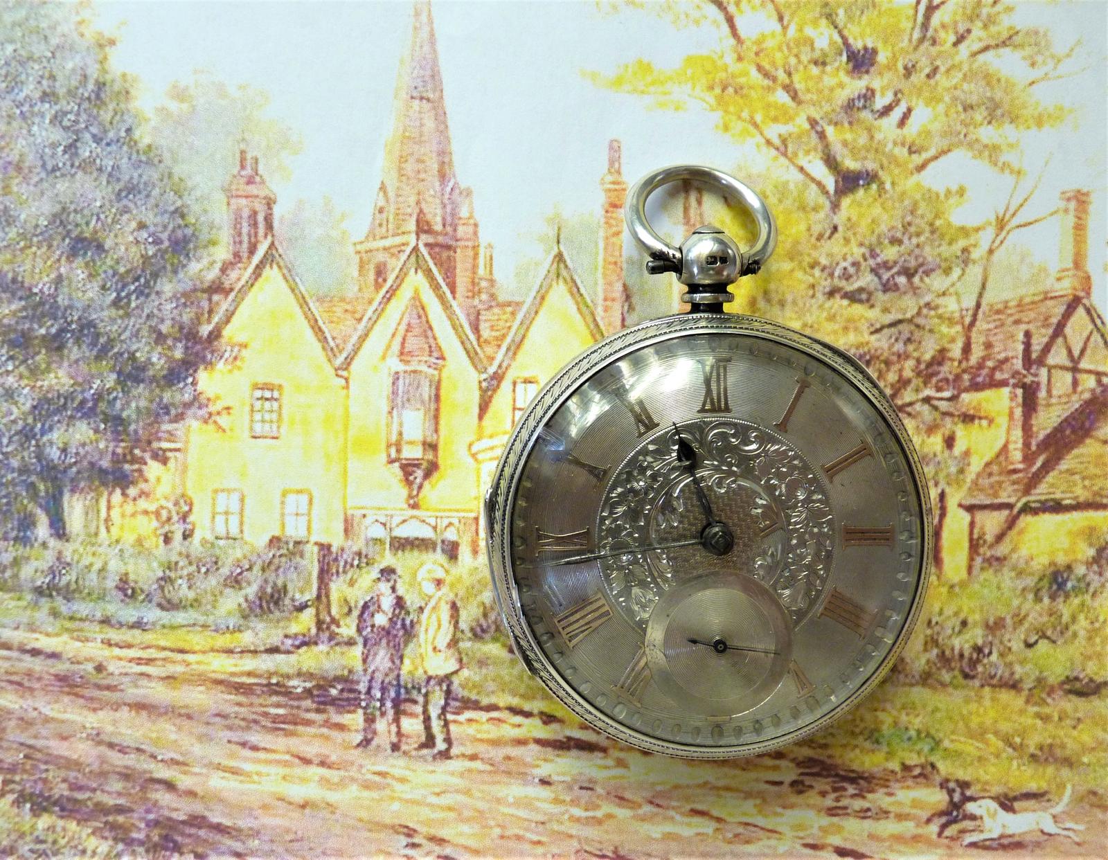 Lovely, Late Victorian Open-faced Silver Fusee Pocket Watch (1 of 9)