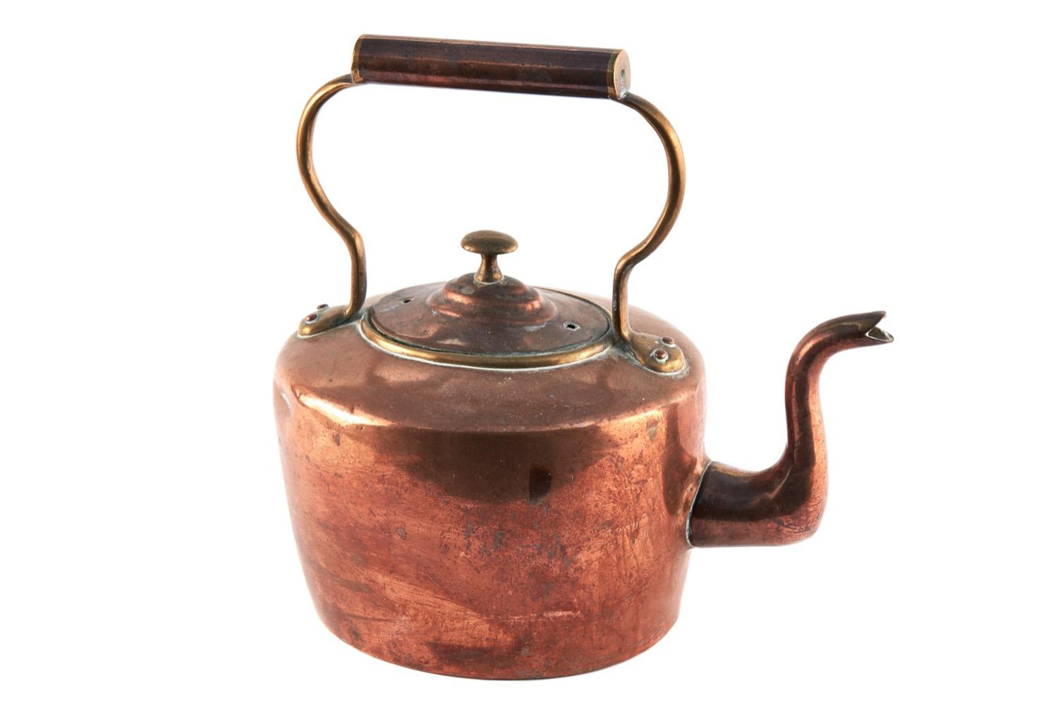 Antique Copper & Brass Kettle (1 of 7)