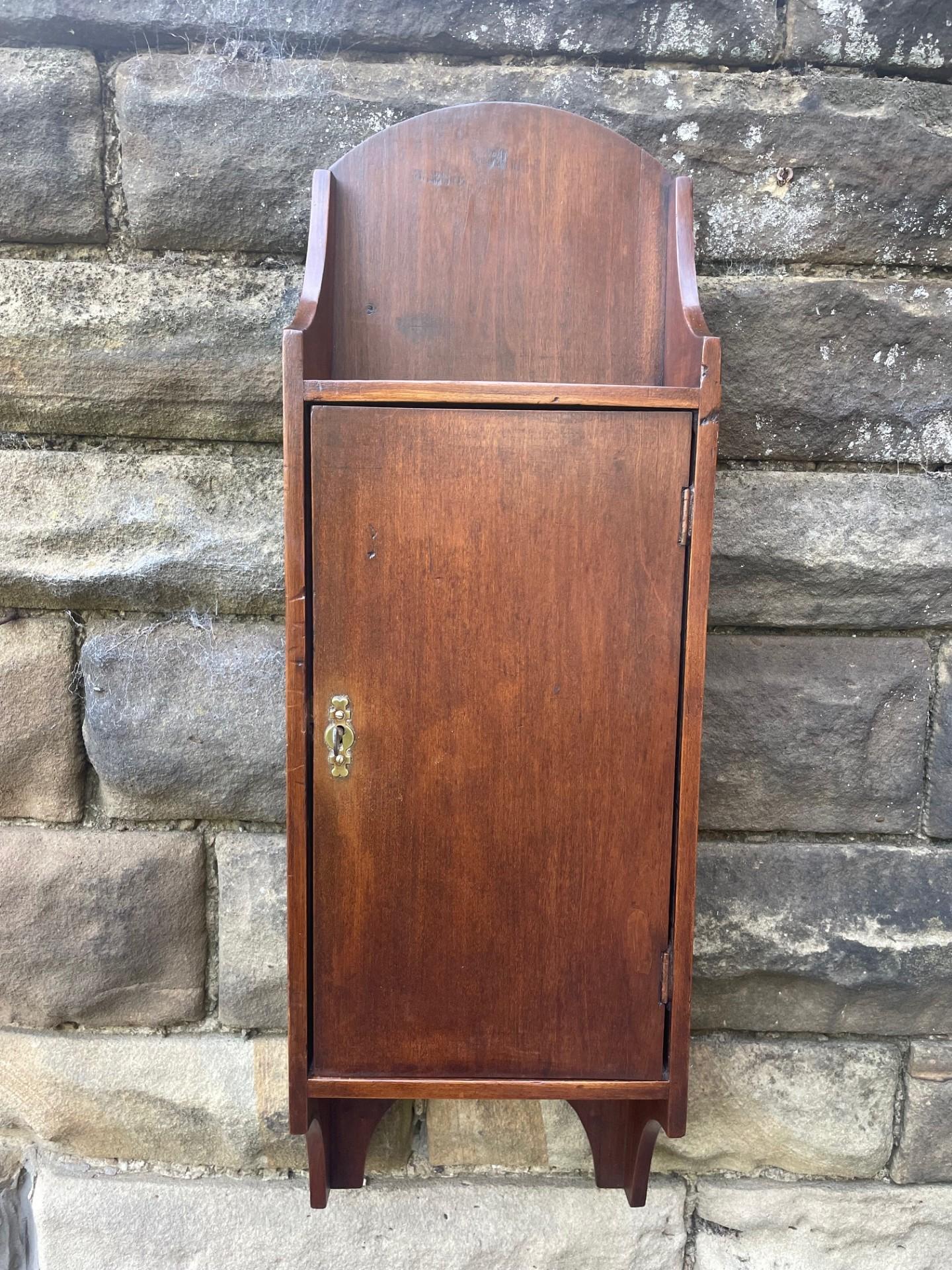 Antique Mahogany Wall Cabinet Key Cabinet (1 of 9)