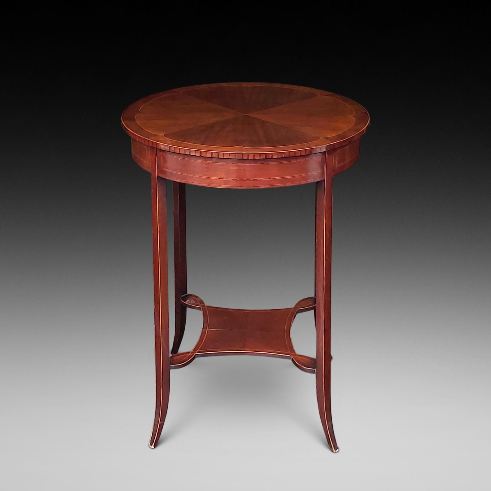 Edwardian Inlaid Mahogany Occasional Table (1 of 7) Edwardian Inlaid Mahogany Occasional Table (1 of 7)