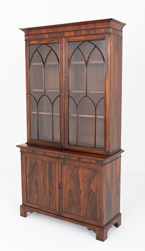 William IV Rosewood Glazed Bookcase (1 of 10) William IV Rosewood Glazed Bookcase (1 of 10)