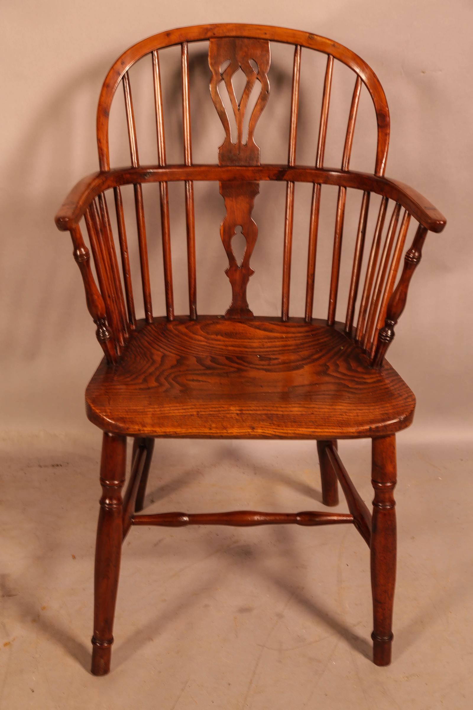 Rare Yew Wood Windsor Chair by Amos Grantham (1 of 15)