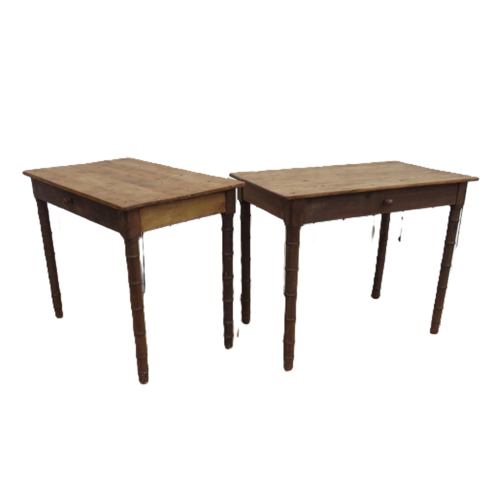 Pair Of Antique Faux Bamboo Console Tables (1 of 10) Pair Of Antique Faux Bamboo Console Tables (1 of 10)