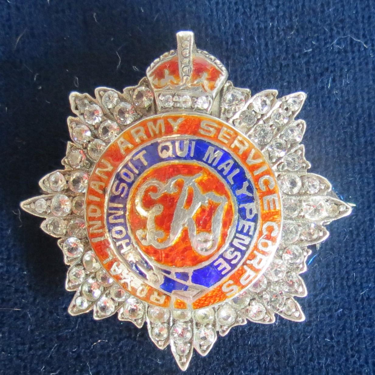 Royal Indian Army Service Corps Sweetheart Brooch (1 of 8)