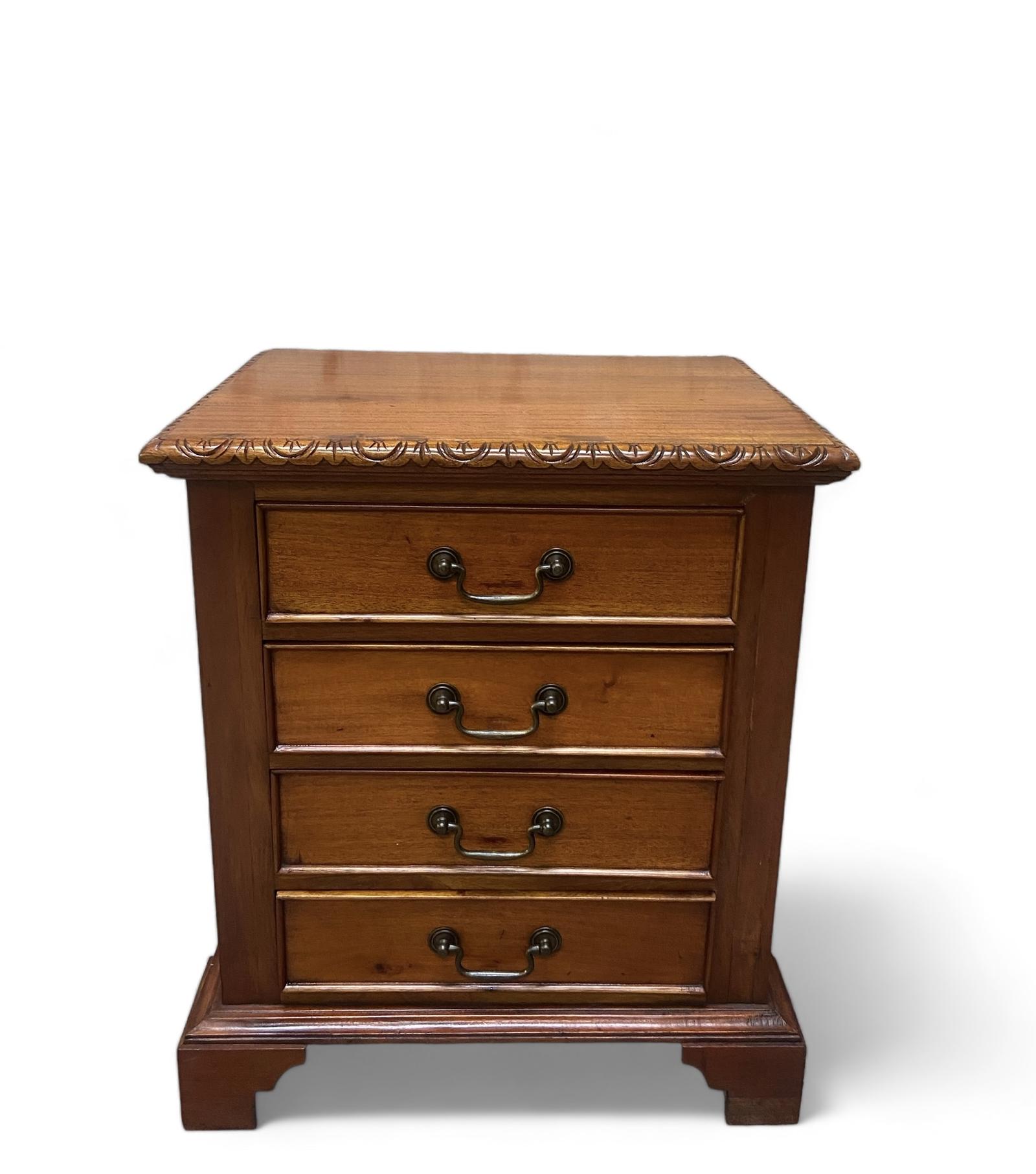 Antique Wood Bedside Chest Cabinet / Made in England c.1920 (1 of 10)