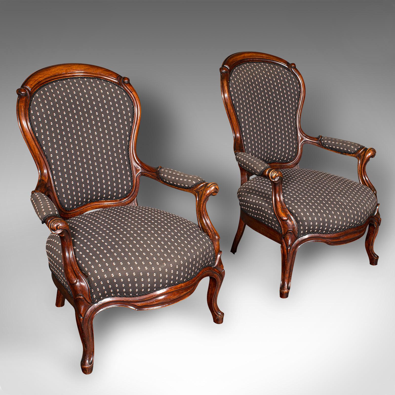 Pair of Antique Elbow Chairs, French, Morning Room Armchair c.1900 (1 of 12) Pair of Antique Elbow Chairs, French, Morning Room Armchair c.1900 (1 of 12)